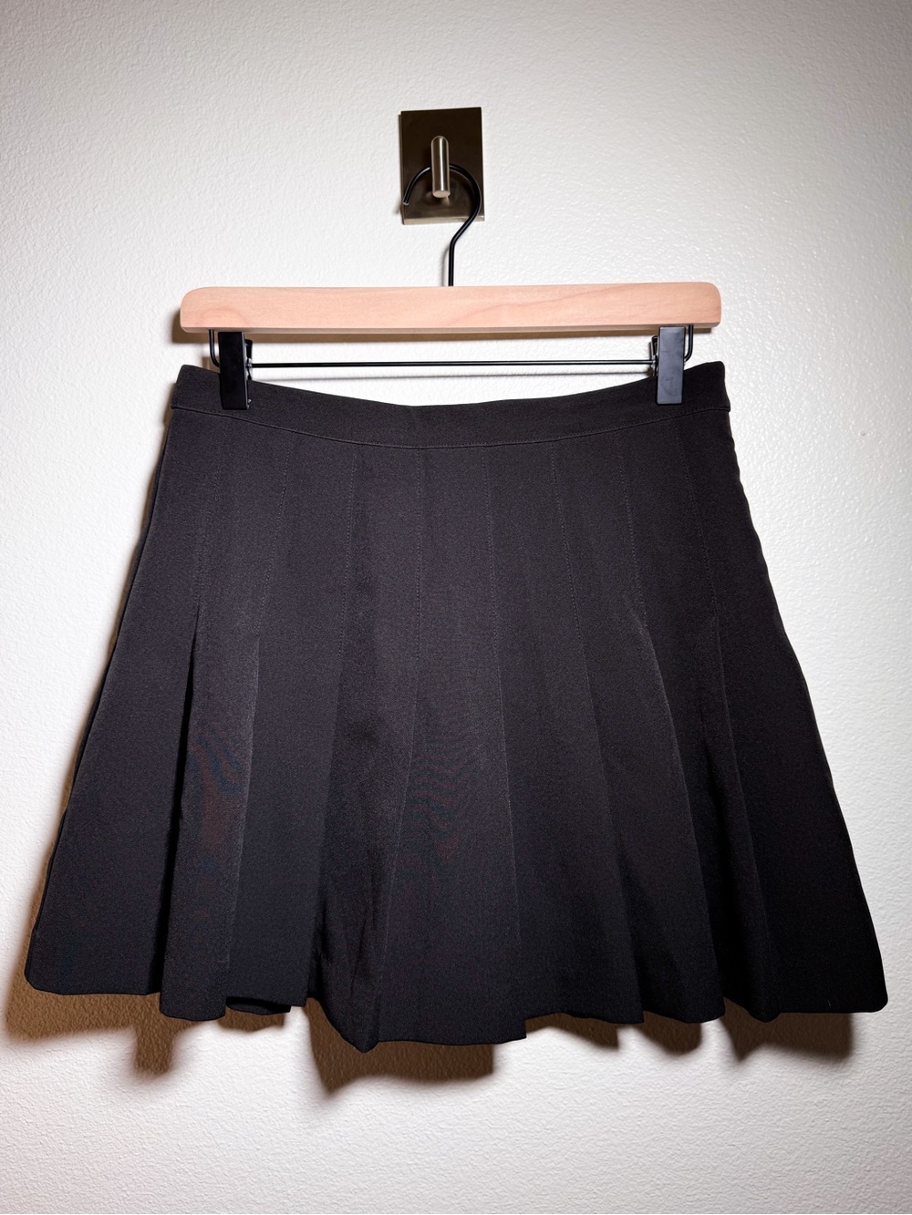 English Factory Black Pleated Mini Skirt / Skort